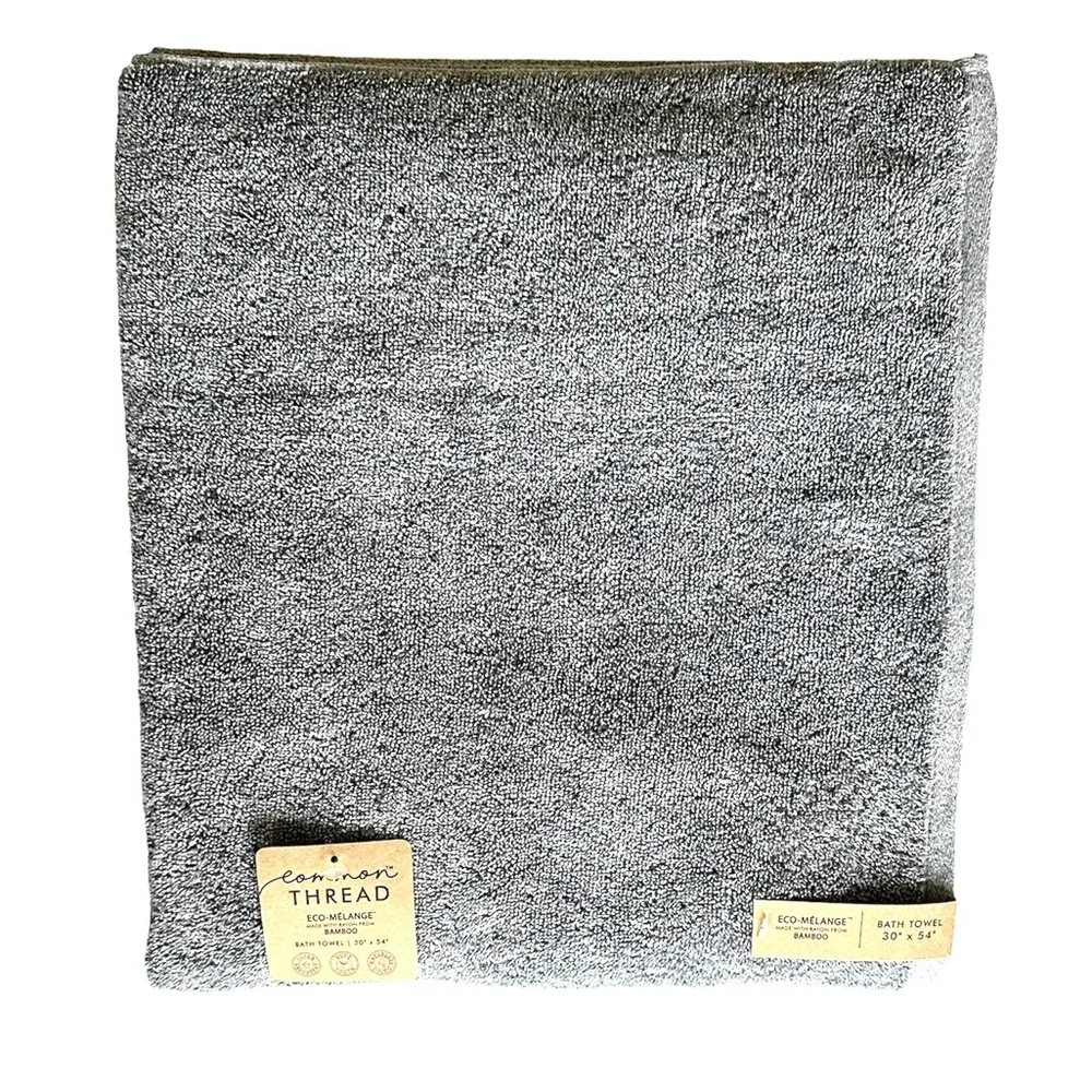 Eco-Melange Bath Towels Set BAMBOO RAYON & Cotton (2) Bath Towels & (8) Wash NWT